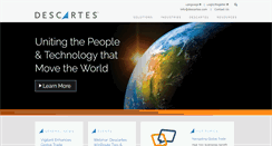 Desktop Screenshot of descartes.com